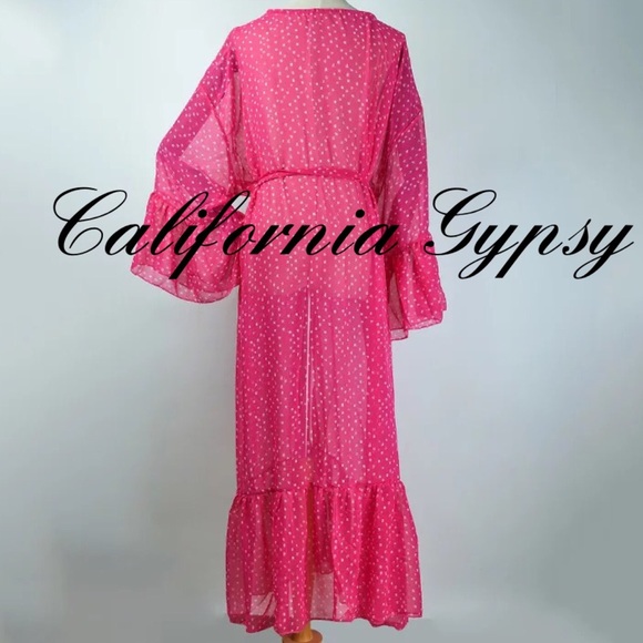 Chiffon Ruffle Coverup Duster Kimonos - Picture 12 of 13